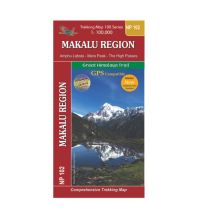 Wanderkarten Himalaya Himalayan Map House Trekking Map 100, NP102 - Makalu Region 1:100.000 Himalayan MapHouse