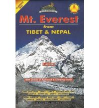 Wanderkarten Himalaya Mount Everest from Tibet and Nepal 1:40.000 Himalayan MapHouse
