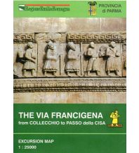 Long Distance Hiking Provincia di Parma Excursion Map The Via Francigena 1:25.000 L'Escursionista