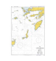 Nautical Charts British Admiralty Seekarte 1099 - East Approaches to Aegean Sea 1:300.000 The UK Hydrographic Office