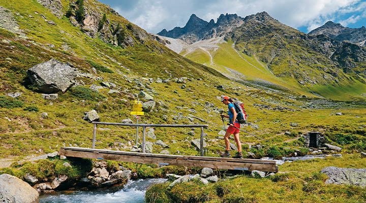 Wunderbar ursprünglich präsentiert sich die Bergwelt zwischen Glockturmkamm und Nauderer Bergen