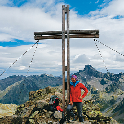 Dreitausender am Grenzkamm zu Südtirol: die Nauderer Hennesiglspitze