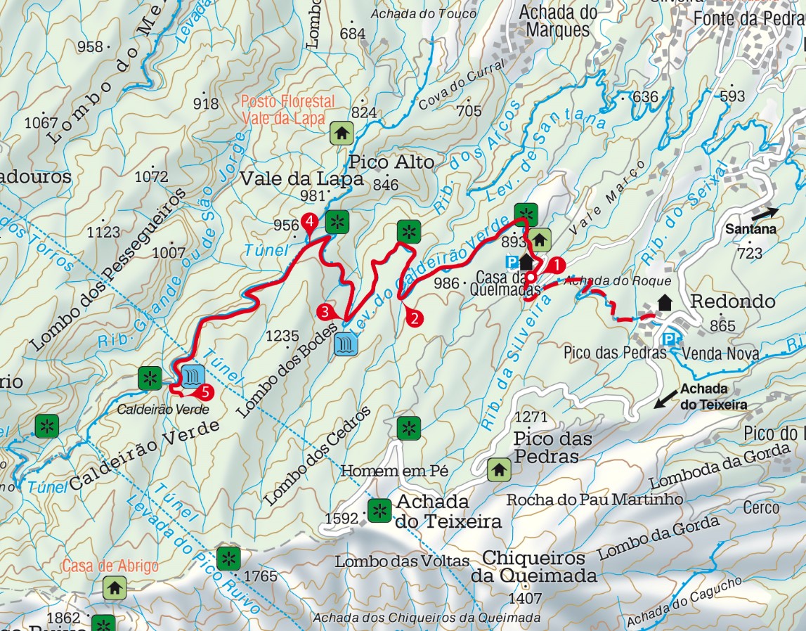 Karte Gahwinden Wanderung