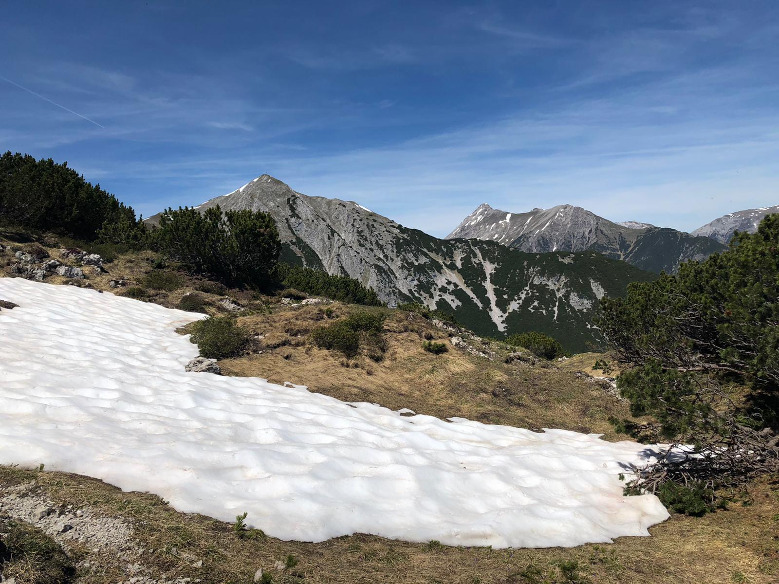 Vereinzelte Schneefelder